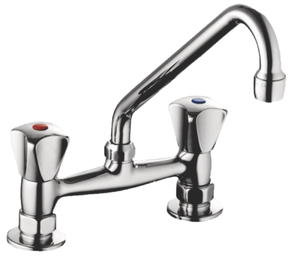 AIQ TOOLS II Baterie chiuveta pentru perete cu teava sus inclinata (Nr.8036)