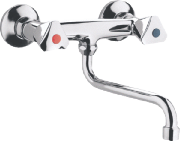 AIQ TOOLS II Baterie chiuveta pentru perete cu teava jos (Nr.8037)