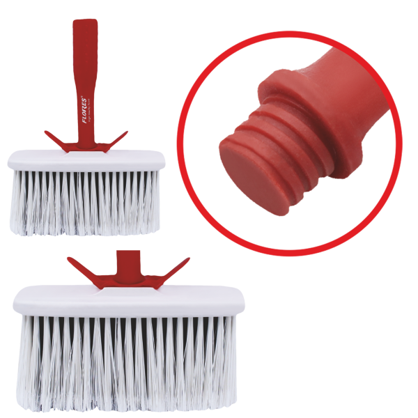 AIQ TOOLS II Bidinea alba din plastic cu maner rosu (70MMx170MM)